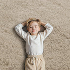 Rugs for Bedroom 4x6, Alfombras para Salas Shag Large Plush Soft Area Rug, Shaggy Carpets for Livingroom, Kids Boys Girls Home Decor Aesthetic(Beige, 4 x 6)