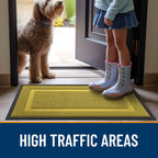 OLANLY Front Door Mat Outside 33x21, All-Season Heavy-Duty Rubber Doormat
