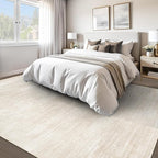 Area Rugs 9x12 for Living Room: Washable Rug Modern Abstract Neutral Soft Non-Slip Low-Pile Indoor Large Carpet for Bedroom Dining Room Playroom Home Office (Beige, 9'x12')