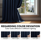 Deconovo Blackout Curtains for Bedroom, Living Room Curtains 45 Inches Long