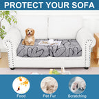 Smiry Printed Couch Cushion Covers, Stretch Couch Covers for Sofa