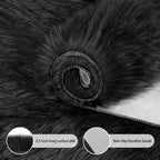 Ciicool Ultra Soft Faux Sheepskin Fur Rug 2x6 Feet Fluffy Rug for Bedroom