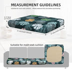 Outdoor Cushion Covers Set,8PCS Patio Furniture Couch Seat Slipcovers, Replacement for Sofa Sectional Chair(Cover，Only)