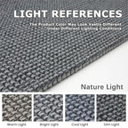 KOZYFLY Runners for Hallways 2x10 ft Washable Kitchen Runner Non Slip Rubber Backed Hallway Rugs Cotton Entryway Runner Rug Floor Carpet for Indoor Hall, Backdoor, Kitchen, Grey/Dark Grey