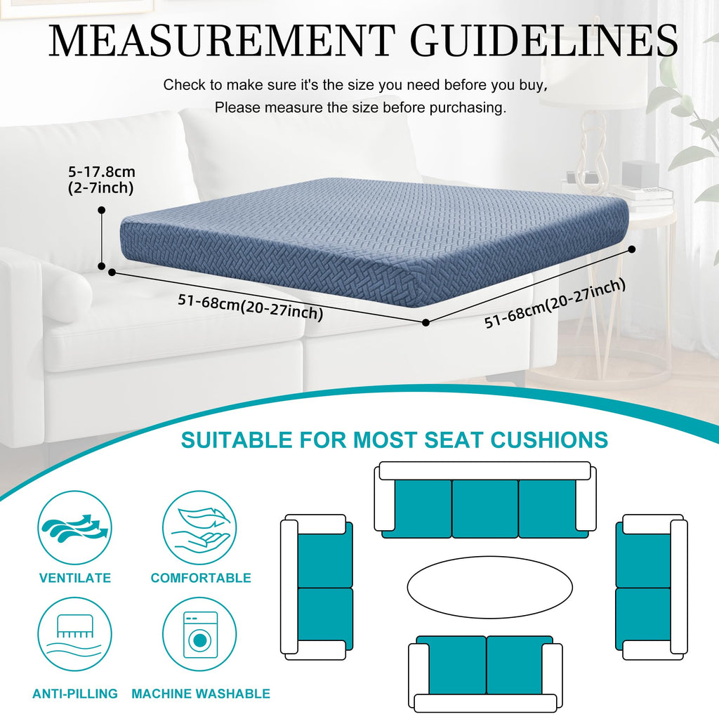 14 Piece Outdoor Cushion Covers, Patio Sofa Cushion Covers, Stretch Fit
