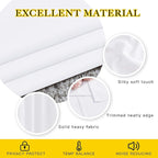 NICETOWN White Room Darkening Curtain Panels - Thermal Insulated Grommet 50% Room Darkening Window Drapes and Curtains for Bedroom/Basement (Set of 2, W37 x L54)