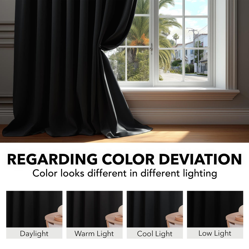 Deconovo Blackout Curtains for Bedroom, Living Room Curtains 95 Inches Long