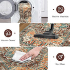 Yamaziot Washable Runner Rug Set of 2, Non-Slip Boho Hallway Kitchen Rug