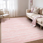 Nakagishi Boho 4x6 Pink Area Rug Living Room Rugs Machine Washable