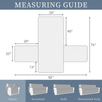 ISSUNTEX Double Protection 100% Waterproof Chair Sofa Covers for Living Room, Couch Covers for Chair Sofa, Reversible Furniture Protector Sofa Cover for Dogs, Pets, Kids (Chair, Wine/Beige)