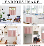 RYB HOME 54 inch Blackout Curtains for Living Room, Rod Pocket Thermal Insulated Small Window Drapes Room Darkening Shades for Bedroom Studio Dorm, W 42 x L 54 inch, Set of 2 Panels, Peach Blush