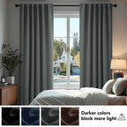 Deconovo Blackout Curtains for Bedroom 108 Inches Long