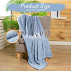 Buryeah 12 Pcs Flannel Throw Blanket Bulk 50 x 60 in Sleepover Blanket Outdoor Wedding Throw Lightweight, Oeko-tex Standard 100 Certified for Sofa Homeless Gifts (Dusty Blue)