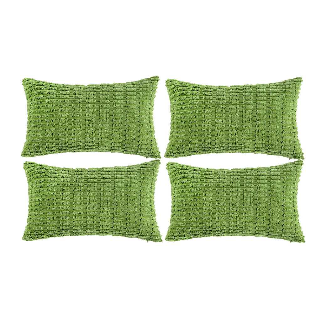 Fancy Homi 4 Packs Decorative Throw Pillow Covers for Living Room Couch Bed, Modern Farmhouse Boho Home Décor Accent Cushion Case, 20" x 12", Neutral