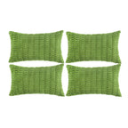 Fancy Homi 4 Packs Decorative Throw Pillow Covers for Living Room Couch Bed, Modern Farmhouse Boho Home Décor Accent Cushion Case, 20" x 12", Neutral