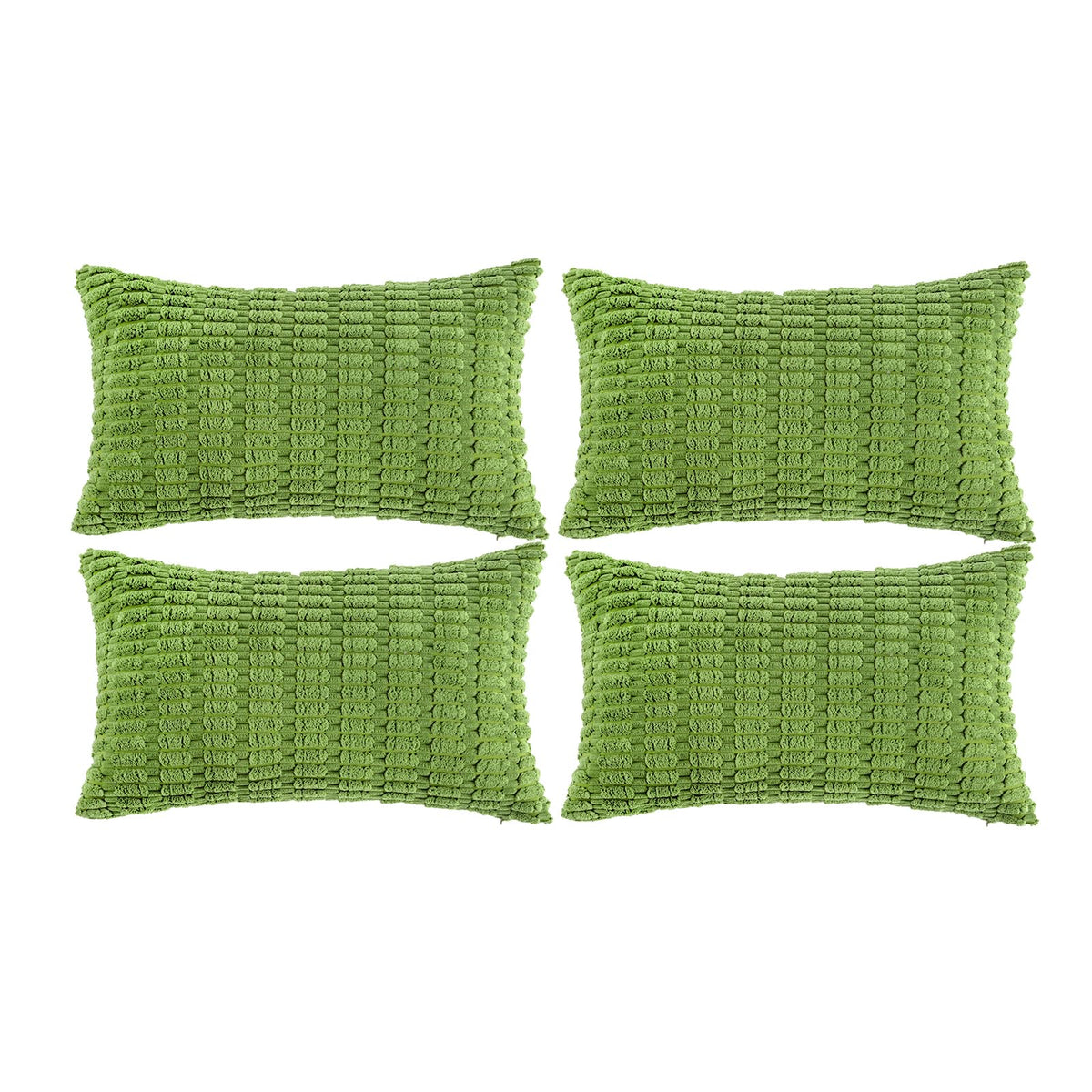 Fancy Homi 4 Packs Decorative Throw Pillow Covers for Living Room Couch Bed, Modern Farmhouse Boho Home Décor Accent Cushion Case, 20" x 12", Neutral
