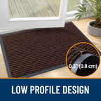 OLANLY Front Door Mat 47x32, Waterproof Heavy-Duty Indoor Outdoor Doormat