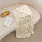 BEDELITE Cream Throw Blanket for Couch, Soft Cozy Gifts for Women, 50 * 60