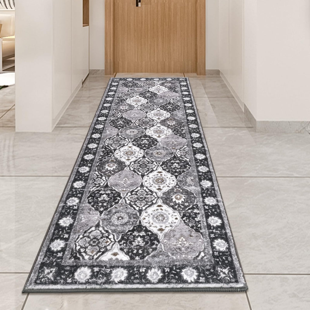 HEBE Hallway Runner Rug 2'x6', Washable Non Slip Kitchen Rug Runner