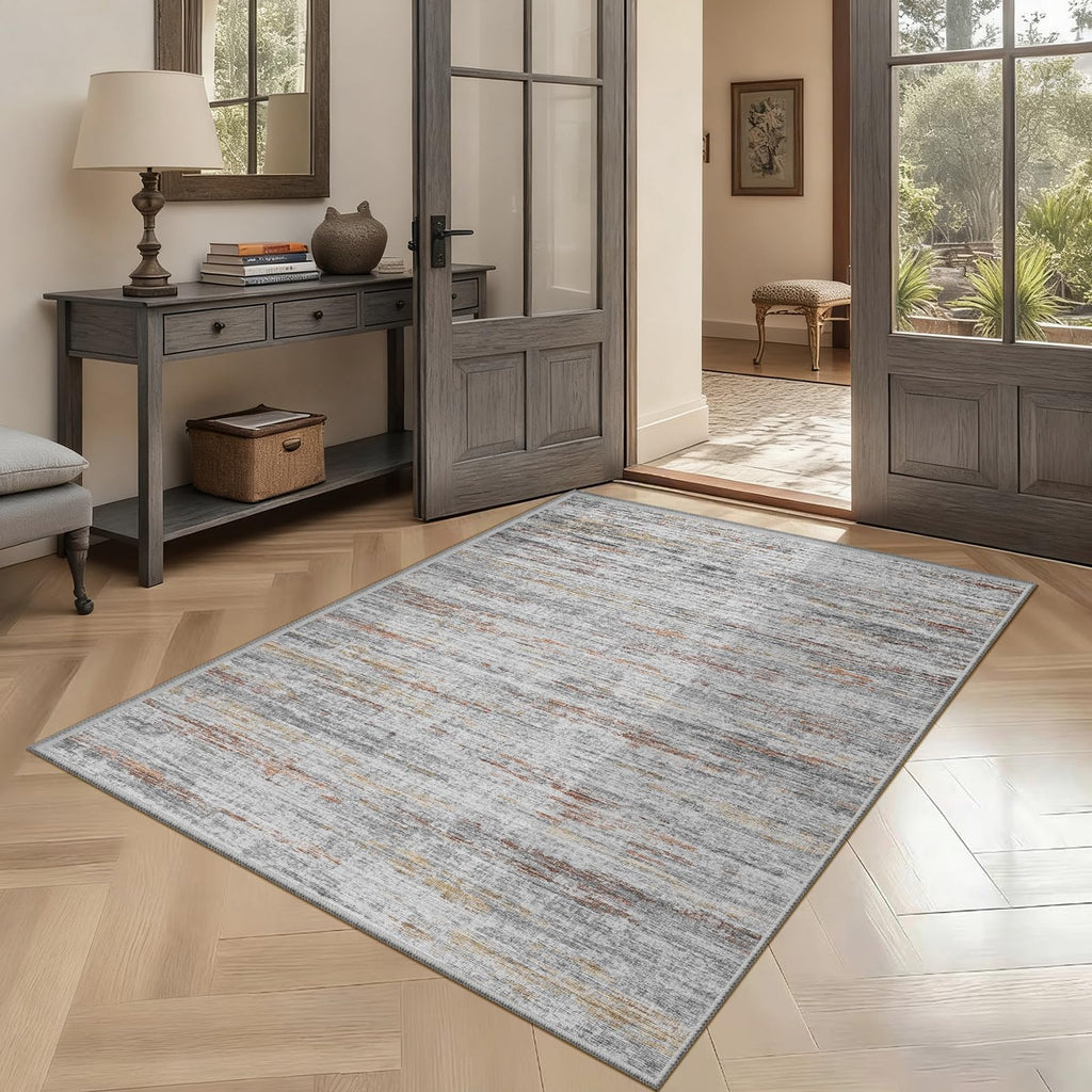 Washbale Rugs 3x5 Ultra Soft Area Rug, Non Slip Indoor Entryway Rugs, Stain Resistant Area Rugs for Living Room Dining Bedroom，Modern Abstract Home Decor Small Rug