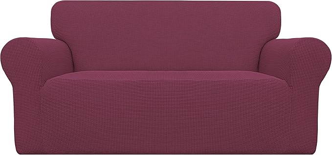 Easy-Going Stretch Loveseat Couch Covers Washable ASH Rose