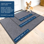 OLANLY Front Door Mat 59x34, Waterproof Heavy-Duty Indoor Outdoor Doormat