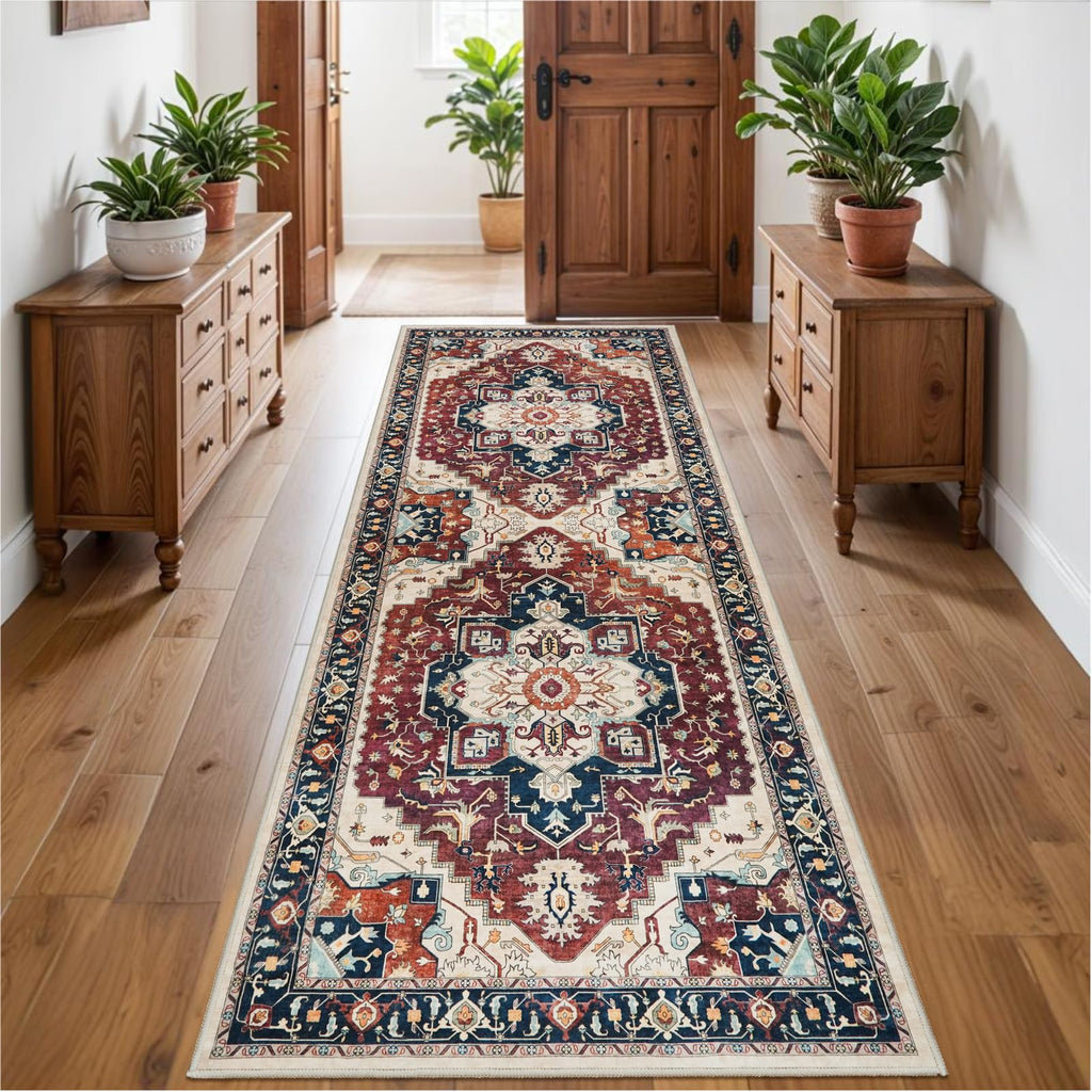 TOPRUUG 3x8 Washable Hallway Runner Rug Soft Non-Slip Thin Kitchen Mat