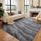 9x12 Ft Extra Large Shag Rugs for Living Room, Ultra Soft Fluffy Furry Area Rugs for Bedroom Indoor Floor, Aesthetic Carpet for Kids Home Decor (Grey)