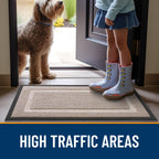 OLANLY Front Door Mat Outside 47x17, All-Season Heavy-Duty Rubber Doormat