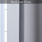 SimpleHome Ombre Room Darkening Curtains for Bedroom, Gradient Black to Grey White Light Blocking Thermal Insulated Grommet Window Curtain/Drapes for Living Room,2 Panels, 52x84 inches Length