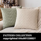 Foindtower Set of 2 Decorative Neutral Floral Print Throw Pillow Covers Vintage Accent Farmhouse Cushion Covers Boho Home Decor for Sofa Chair Couch Bedroom Living Room,18×18 Inch,Ivory Beige