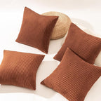 Topfinel Decorative Terracotta Throw Pillow Covers Cushion Cases, Set of 4 Soft Velvet Modern Double-Sided Designs, Rustic Home Decor, Pillow Inserts Not Included (16x16 inch)