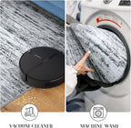 Lansny Modern Abstract 4x6 Living Room Washable Rug Non-Slip Soft Bedroom Area Rug Black Grey White Thin Print Faux Wool Floor Carpet Throw Rugs for Nursery Playroom Dining Room Indoor Home Decor