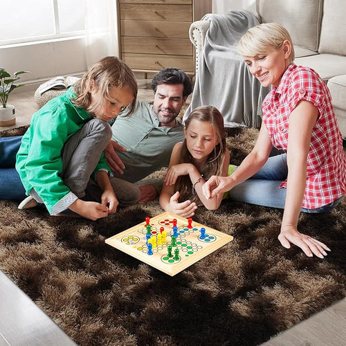 10x14 Large Area Rugs for Living Room Bedroom,Big Shag Rug for Bedroom Dorm,Soft Fluffy Indoor Carpet Plush Rugs for Living Room Home Decor (Mottling Brown, 10X14 Feet)