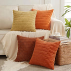 Fancy Homi 4 Packs Decorative Throw Pillow Covers for Living Room Couch Bed, Modern Farmhouse Boho Home Décor Accent Cushion Case, 12" x 12", Neutral