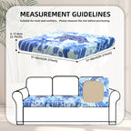 8 Piece Outdoor Cushion Covers, Patio Sofa Cushion Covers, Stretch Fit