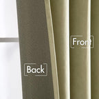 MIULEE Velvet Curtains 96 inches 2 Panels - Luxury Blackout Curtains for Bedroom Living Room Thermal Insulated Super Soft Window Drapes Rod Pocket & Back Tab, Sage Green, W52 x L96 inches