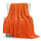 Whale Flotilla Soft Fleece King Size Bed Blanket, Light Grey