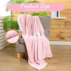 Buryeah 12 Pcs Flannel Throw Blanket Bulk 50 x 60 in Sleepover Blanket Outdoor Wedding Throw Lightweight, Oeko-tex Standard 100 Certified for Sofa Homeless Gifts (Light Pink)