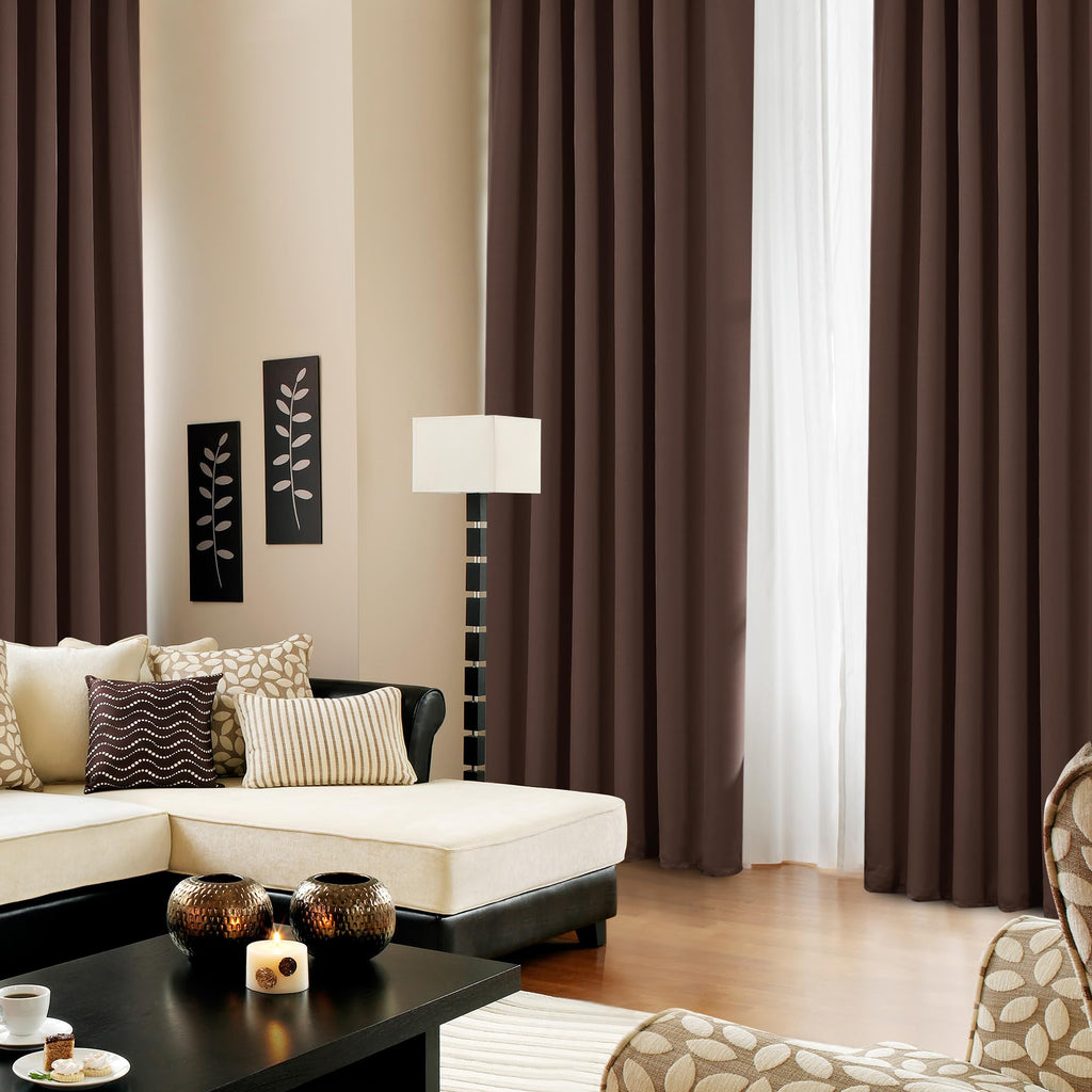 Deconovo Blackout Curtains for Bedroom, Living Room Curtains 84 Inches Long