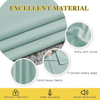 NICETOWN Room Darkening Drapes for Nursery - (52 inches Width by 120 inches Length, Aqua Blue, 1 Pair) Light Blocking Curtain Panels for Bedroom Girl Room, Soft Fabric Window Treatment