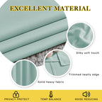 NICETOWN Room Darkening Curtains for Bedroom, Window Treatment Thermal Insulated Solid Grommet Window Treatments Sound Reducing for Living Room, Aqua Blue, Set of 2, W52 x L90