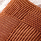 MIULEE Fall Rust Boho Decorative Throw Pillow Covers for Couch 18x18 Inch