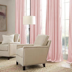 RYB HOME Pink Velvet Curtains 102 inches, Back Tab Soft Fabric Room Darkening Thermal Insulated Luxurious Home Decor Curtains for Living Room Bedroom, W 52" x L 102", 2 Panels Set