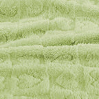 Yurhap Fleece Baby Blanket Heart Checkered Blanket, Ultra Soft Cozy Baby Blankets for Boys Girls, Fluffy Infant Toddler Newborn Receiving Blankets for Crib Stroller 30”×40” (Green)