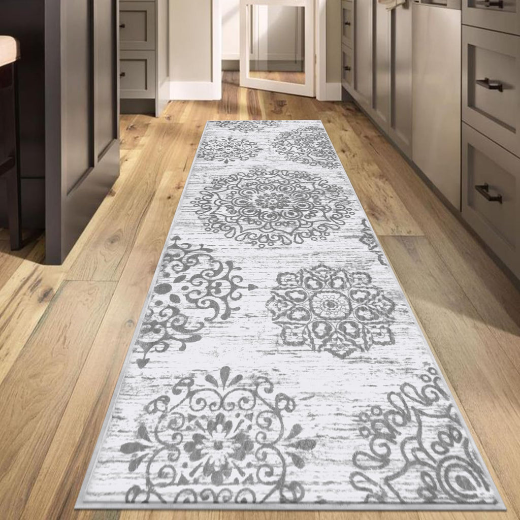 HEBE Hallway Runner Rug 2'x6', Washable Non Slip Kitchen Rug Runner