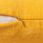 MIULEE Soft Chenille Throw Pillow Covers Goose Yellow 18x18 Inch Pack of 2