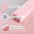 Chicrug Soft Area Rugs for Bedroom Living Room Plush Fluffy Rug 4x6 Feet, Shag Furry Area Rug Carpet Non Shedding for Nursery Children Kids Girls Room Home Decorative, Pink