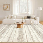 Nakagishi Boho 5x8 Area Rug Living Room Rugs Machine Washable Brown