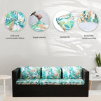 8Pcs Stretch Patio Cushion Covers,Outdoor Couch Covers Replacement,Outdoor Couch & Sofa Slipcovers,for Patio Furniture Cushion Covers,Washable Reusable urniture Protector(Leopard,8PCS)